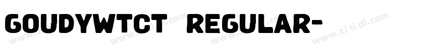 goudywtct  regular字体转换